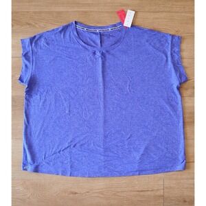 LIVI Lane Bryant Purple Activewear Top Womens 18/20 Stretch Lightweight Soft T